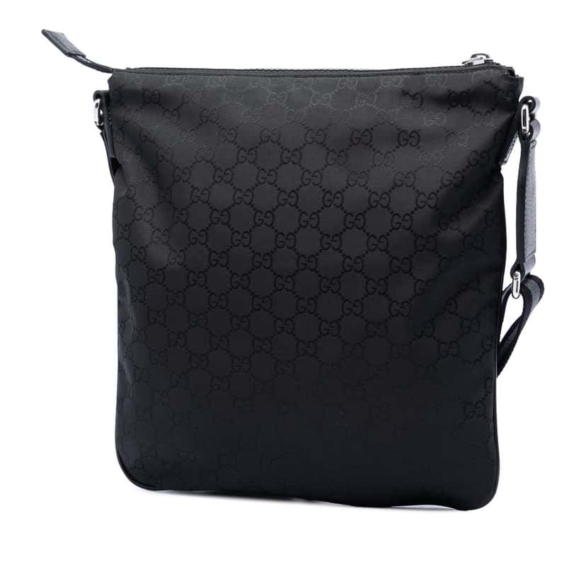 Gucci GG Nylon Web Crossbody Black Very good condition - Back View