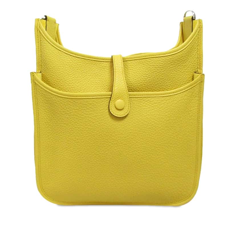 Hermès Clemence Evelyne III PM Yellow Leather Very good condition - Inside View