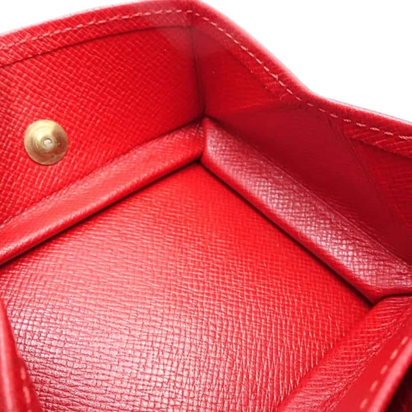 Louis Vuitton Epi Porte Monnaie Boite Coin Case Red Leather Very good condition - Model View