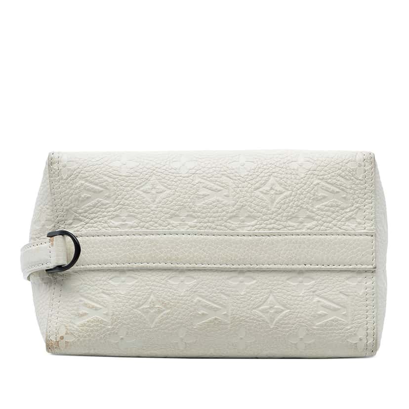 Louis Vuitton Monogram Empreinte Triangle Messenger Bag White Leather Very good condition - Inside View