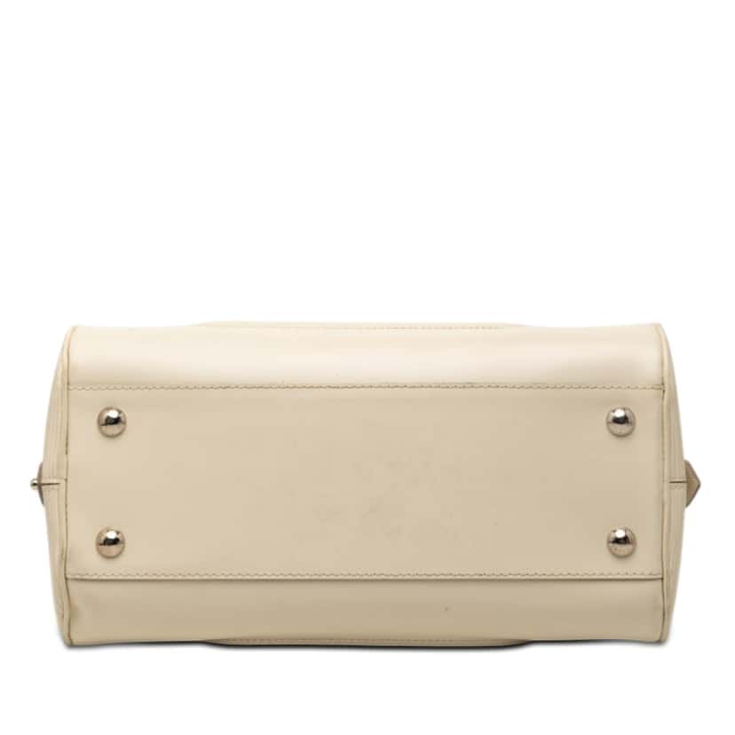 Louis Vuitton Epi Bowling Montaigne PM White Leather Very good condition - Inside View