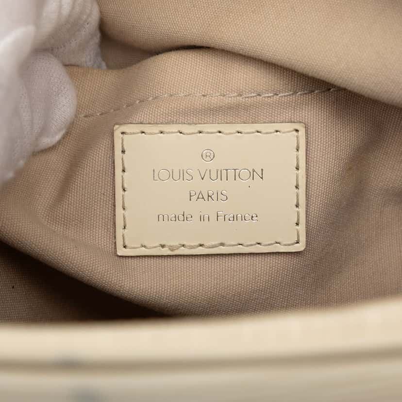 Louis Vuitton Epi Bowling Montaigne PM White Leather Very good condition - Box View