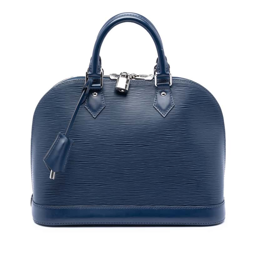 Louis Vuitton Epi Alma PM Blue Leather Very good condition - Front View