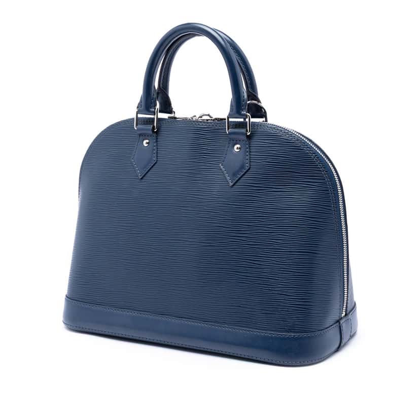 Louis Vuitton Epi Alma PM Blue Leather Very good condition - Back View