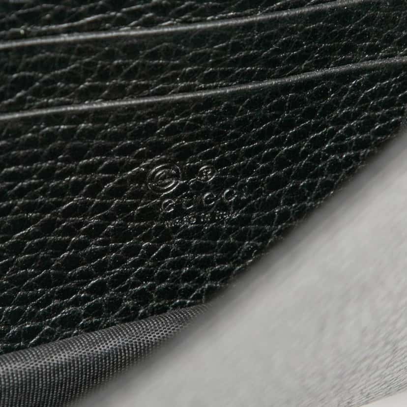 Gucci Leather Interlocking G Dollar Wallet on Chain Black Leather Very good condition - Box View