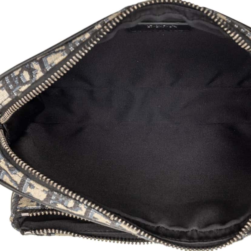 Dior Oblique Canvas Saddle Triple Pouch Blue Very good condition - Model View