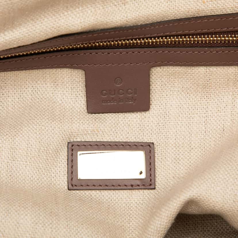 Gucci Medium Canvas Craft Tote Brown Very good condition - Box View