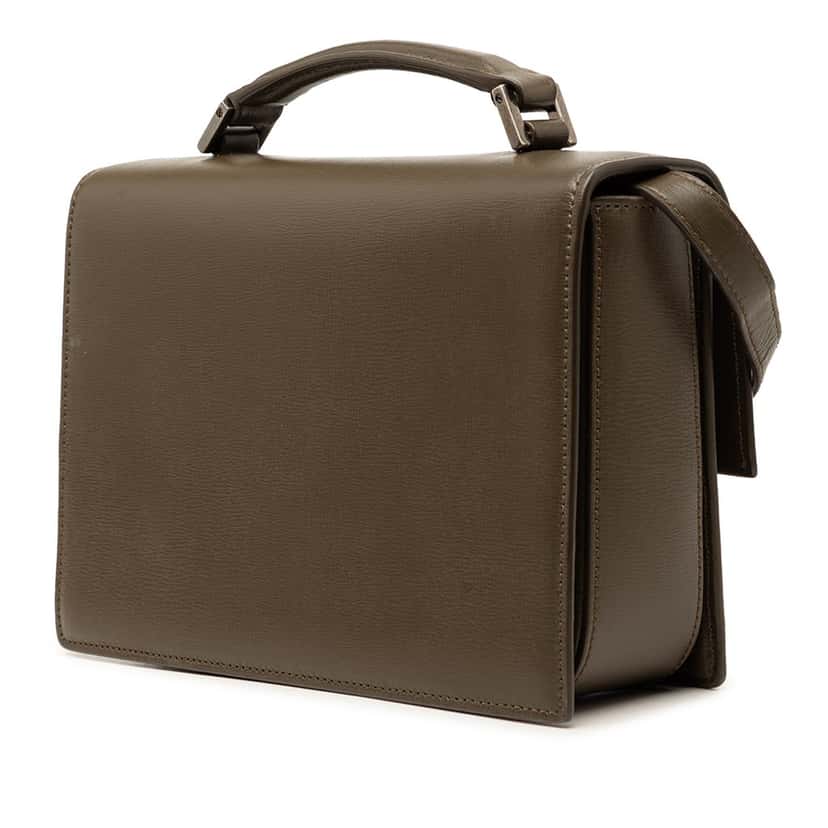Saint Laurent Medium Calfskin Bellechasse Satchel Brown Leather Very good condition - Back View