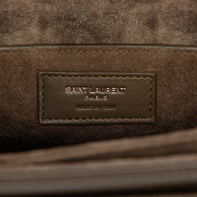 Saint Laurent Medium Calfskin Bellechasse Satchel Brown Leather Very good condition - Box View