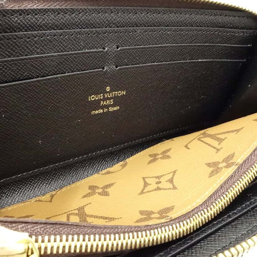 Louis Vuitton Monogram Reverse Clemence Long Wallet Brown Very good condition - Inside View