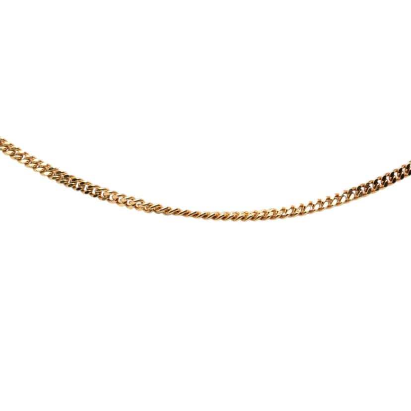 Dior Gold Plated CD Logo Chain Necklace Gold Metal Very good condition - Back View