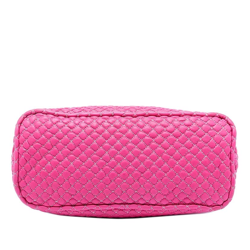 Bottega Veneta Quilted Nappa Bubble Shoulder Bag Pink Leather Very good condition - Inside View