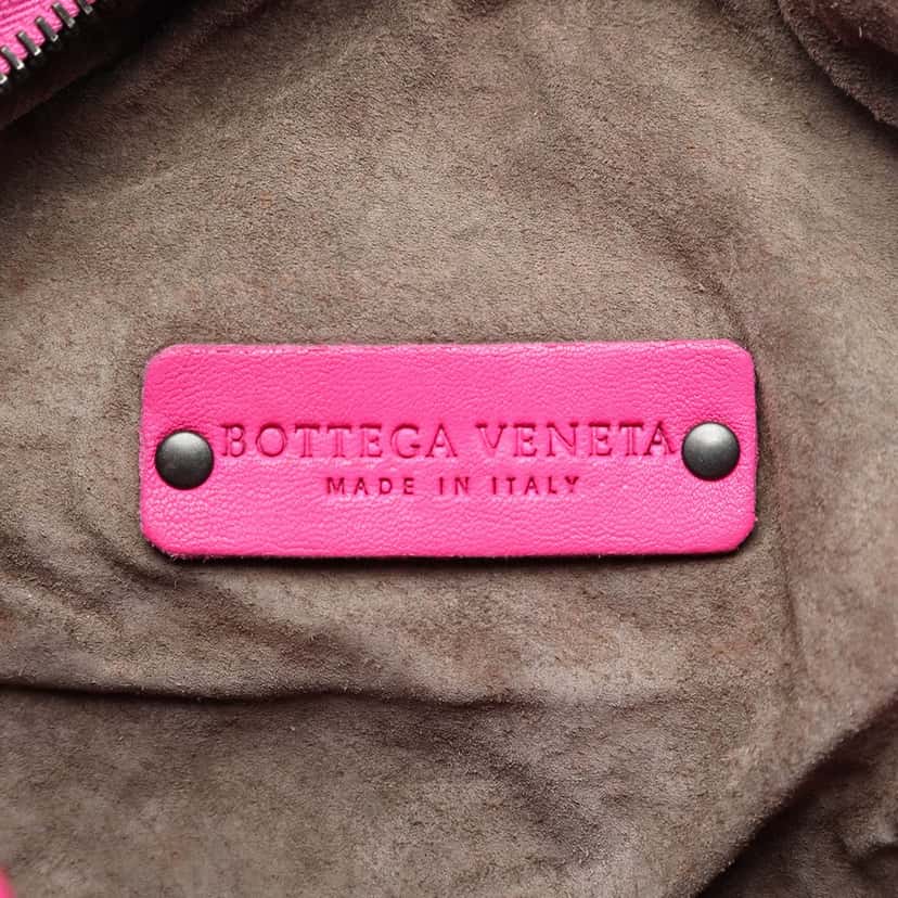 Bottega Veneta Quilted Nappa Bubble Shoulder Bag Pink Leather Very good condition - Box View