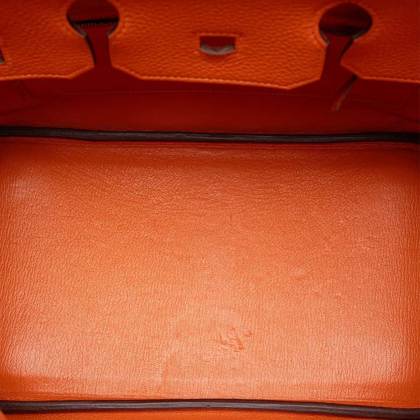 Hermès Togo Birkin Retourne 35 Orange Leather Very good condition - Model View