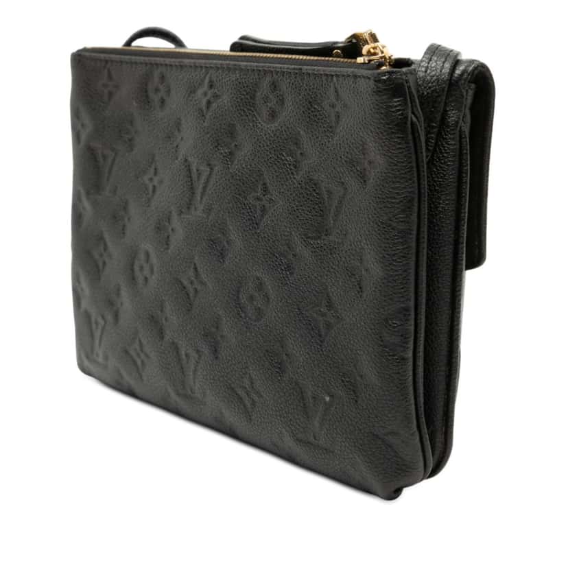 Louis Vuitton Monogram Empreinte Twice Black Leather Very good condition - Back View
