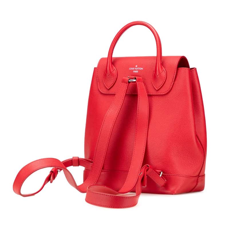 Louis Vuitton Taurillon Lockme Backpack Red Leather Very good condition - Back View