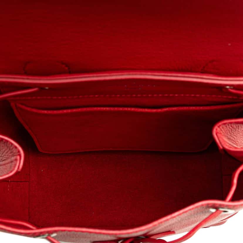 Louis Vuitton Taurillon Lockme Backpack Red Leather Very good condition - Model View