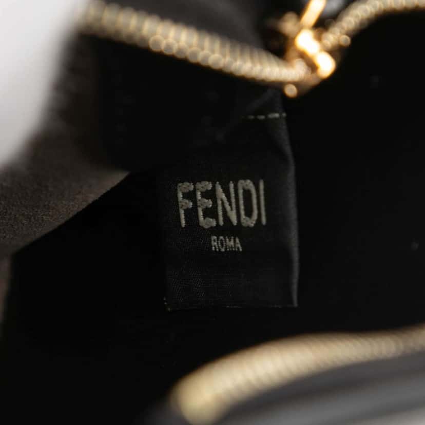 Fendi Mini Leather 3 Pocket Crossbody Black Leather Very good condition - Box View