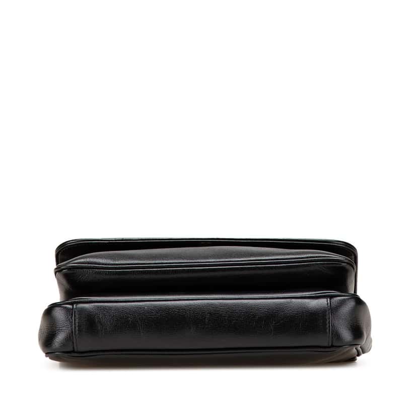 Gucci Small Leather Marina Chain Shoulder Bag Black Leather Very good condition - Inside View