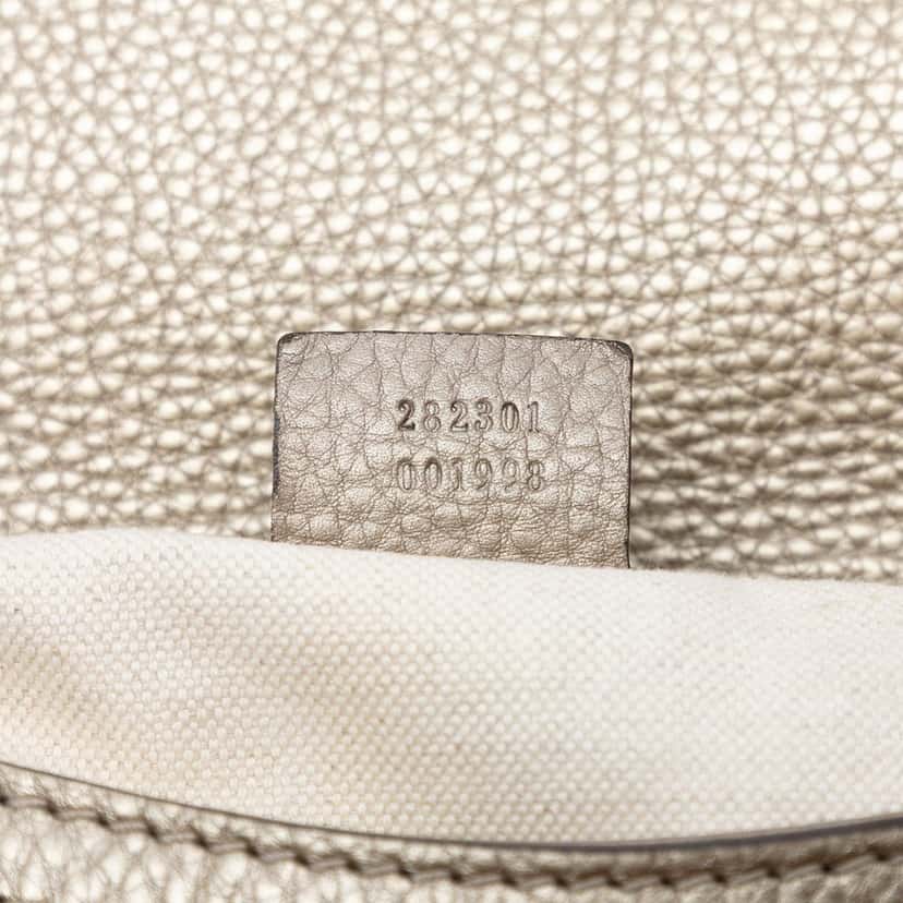 Gucci GG Canvas Bella Flap Satchel Beige Very good condition - Box View