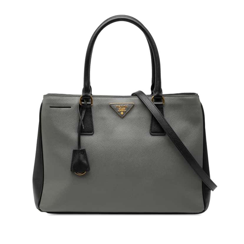 Prada Medium Bicolor Saffiano Lux Galleria Satchel Other Leather Very good condition - Front View