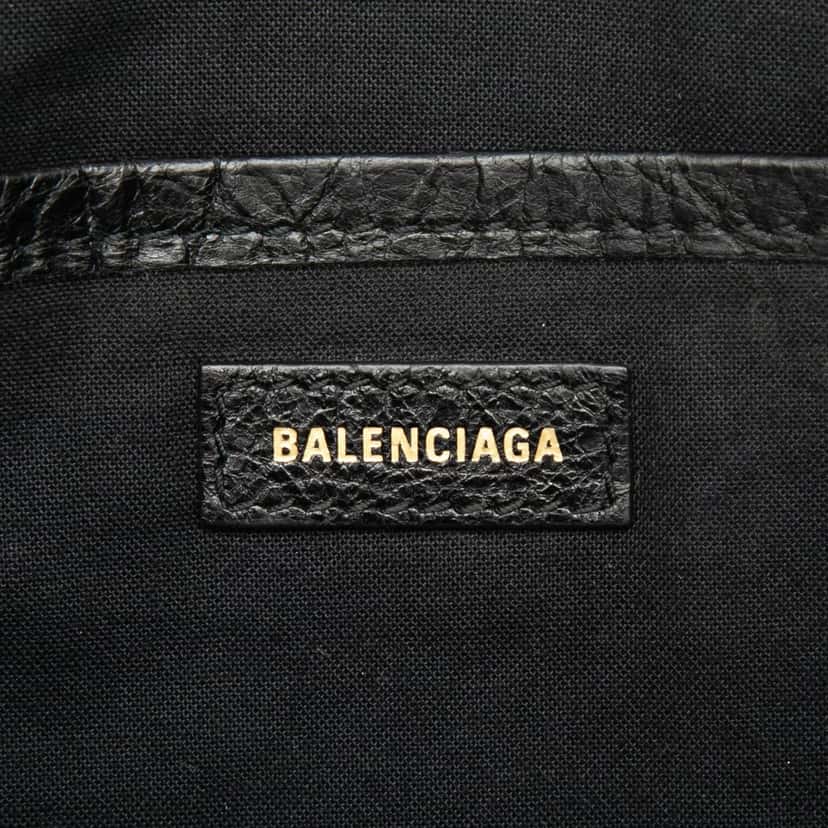 Balenciaga Lambskin Graffiti Bazar Clutch Black Leather Very good condition - Box View