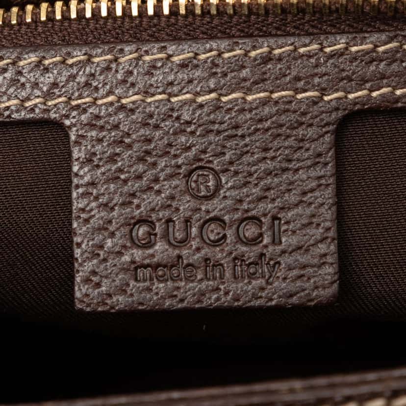 Gucci Horsebit Canvas Web Treasure Handbag Beige Good condition - Box View