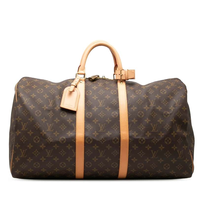 Louis Vuitton Monogram Keepall 55 Brown Very good condition - Front View