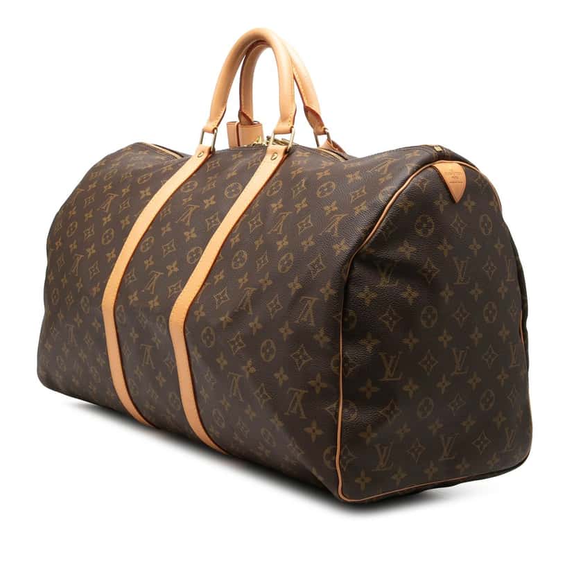 Louis Vuitton Monogram Keepall 55 Brown Very good condition - Back View