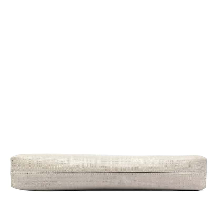LOEWE Large Linen Embossed Calfskin Anagram T Pouch Beige Leather Very good condition - Inside View