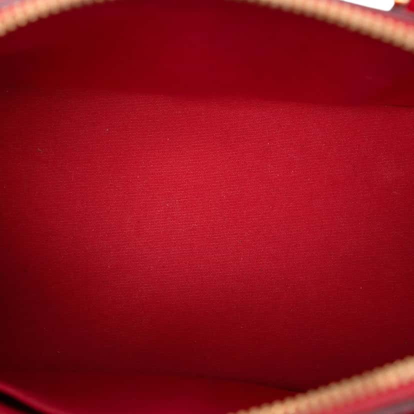 Louis Vuitton Monogram Vernis Alma BB Red Leather Very good condition - Model View