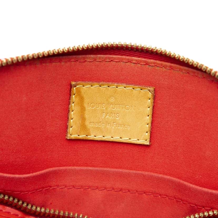 Louis Vuitton Monogram Vernis Alma BB Red Leather Very good condition - Box View