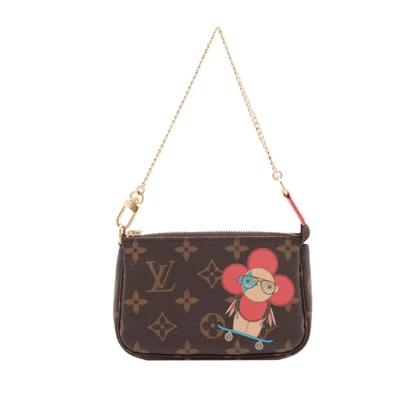 Louis Vuitton Monogram Vivienne Skateboard Mini Pochette Accessoires Brown Very good condition - Front View