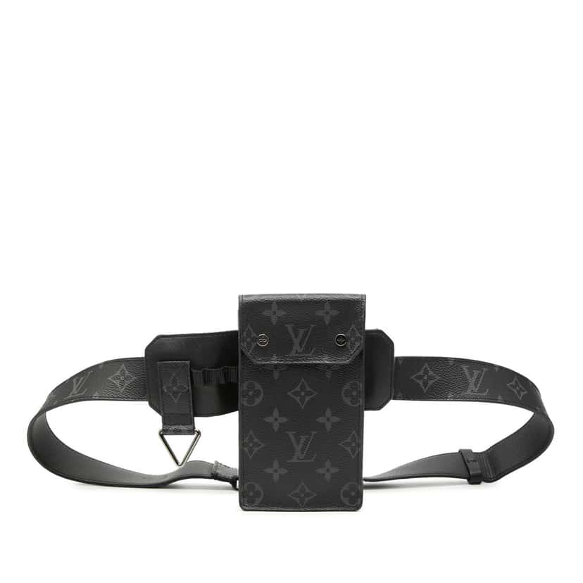 Louis Vuitton Monogram Eclipse Utility Belt Bag Black Very good condition - Front View