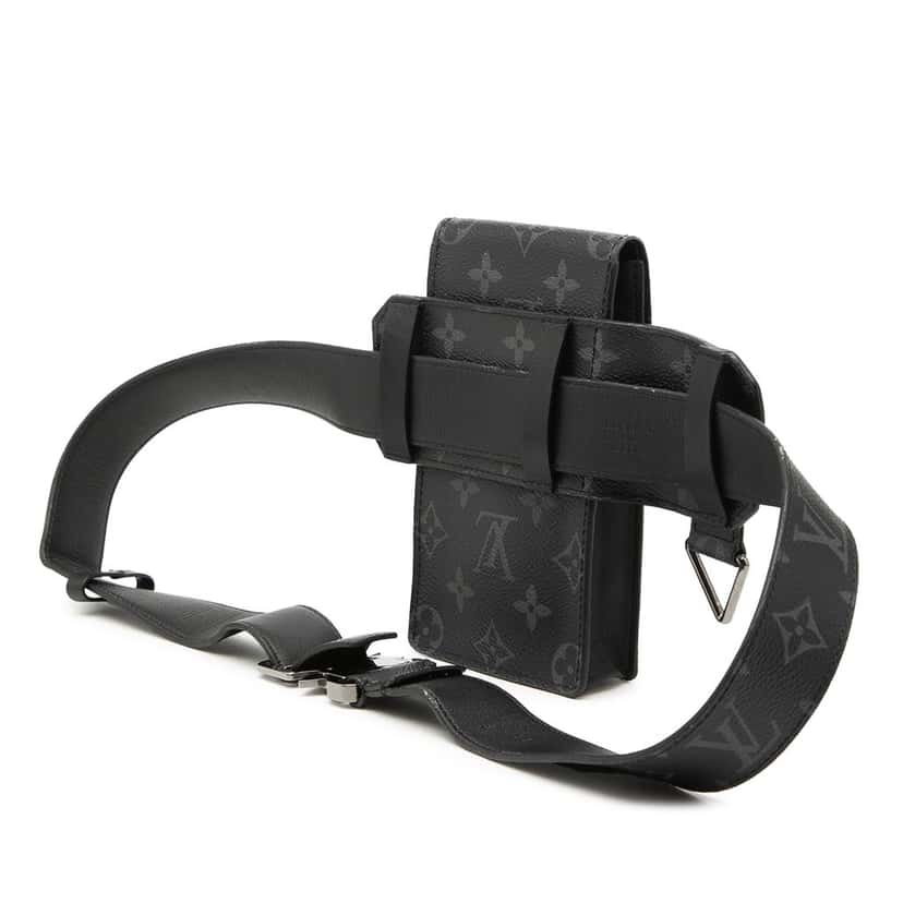Louis Vuitton Monogram Eclipse Utility Belt Bag Black Very good condition - Back View