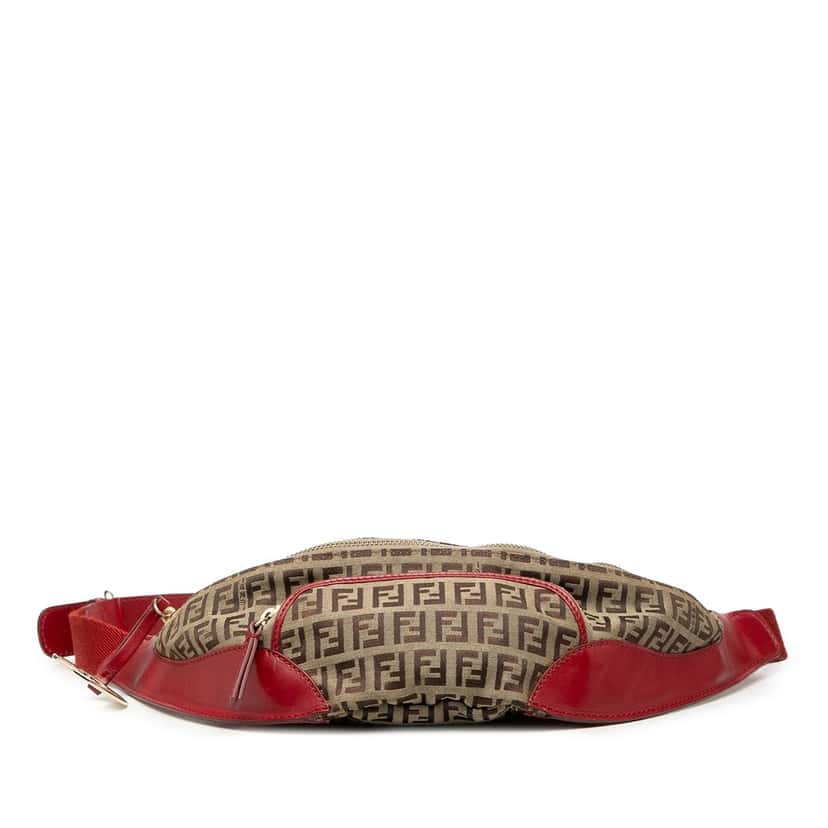Fendi Zucchino Canvas Belt Bag Beige Good condition - Inside View