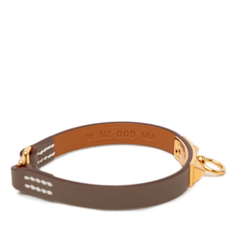 Hermès Swift Rivale Mini Bracelet T3 Brown Leather Very good condition - Model View