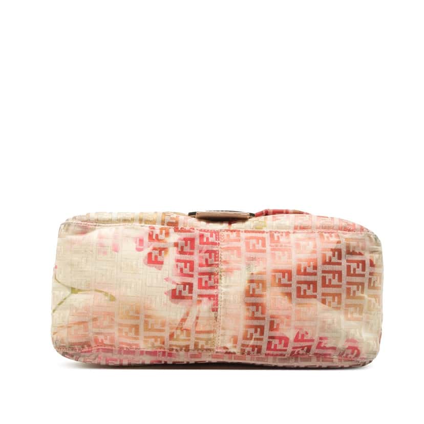 Fendi Zucchino Canvas Floral Mamma Forever Pink Very good condition - Inside View