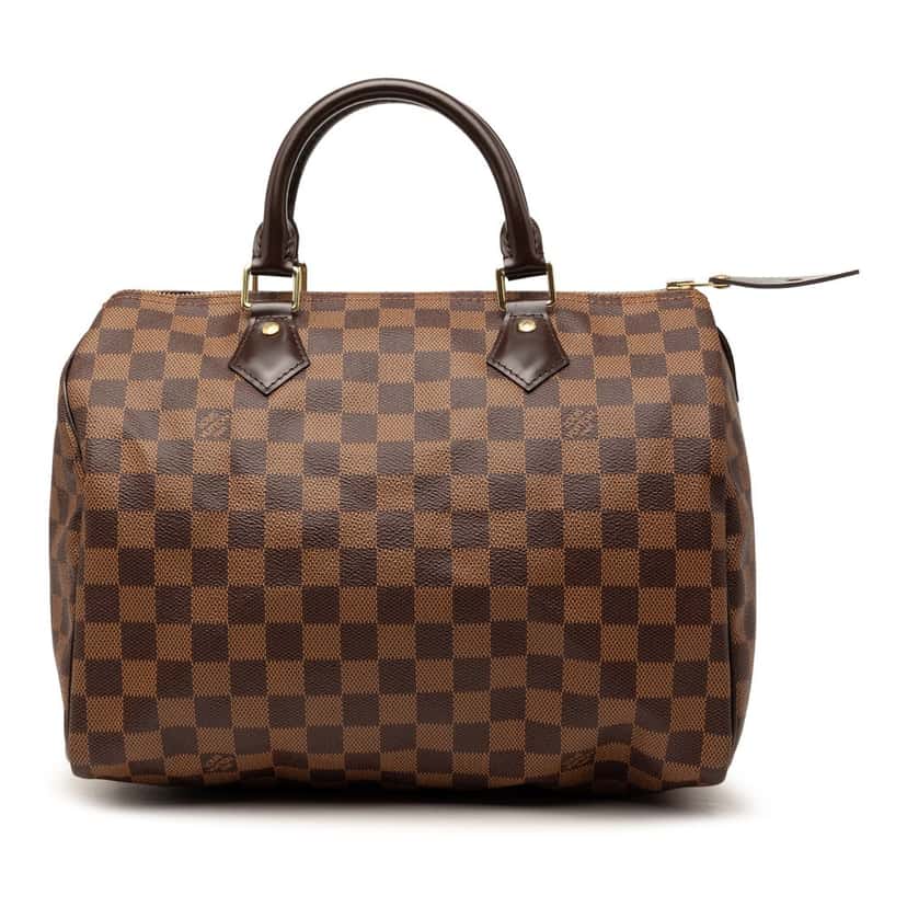 Louis Vuitton Damier Ebene Speedy 30 Brown Very good condition - Front View