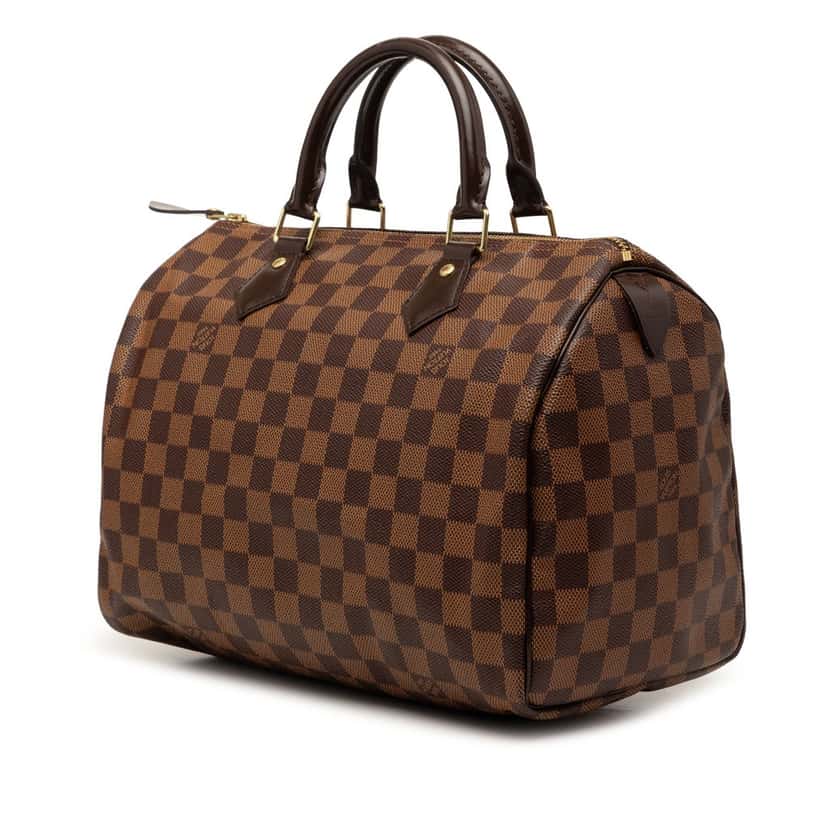 Louis Vuitton Damier Ebene Speedy 30 Brown Very good condition - Back View
