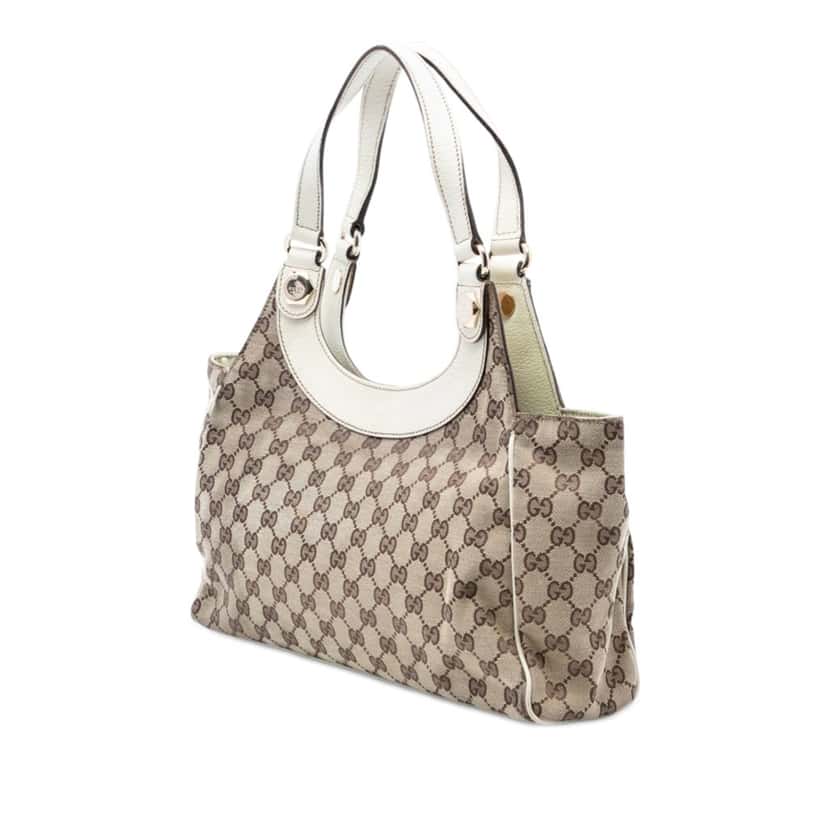 Gucci Medium GG Canvas Charmy Shoulder Bag Beige Very good condition - Back View