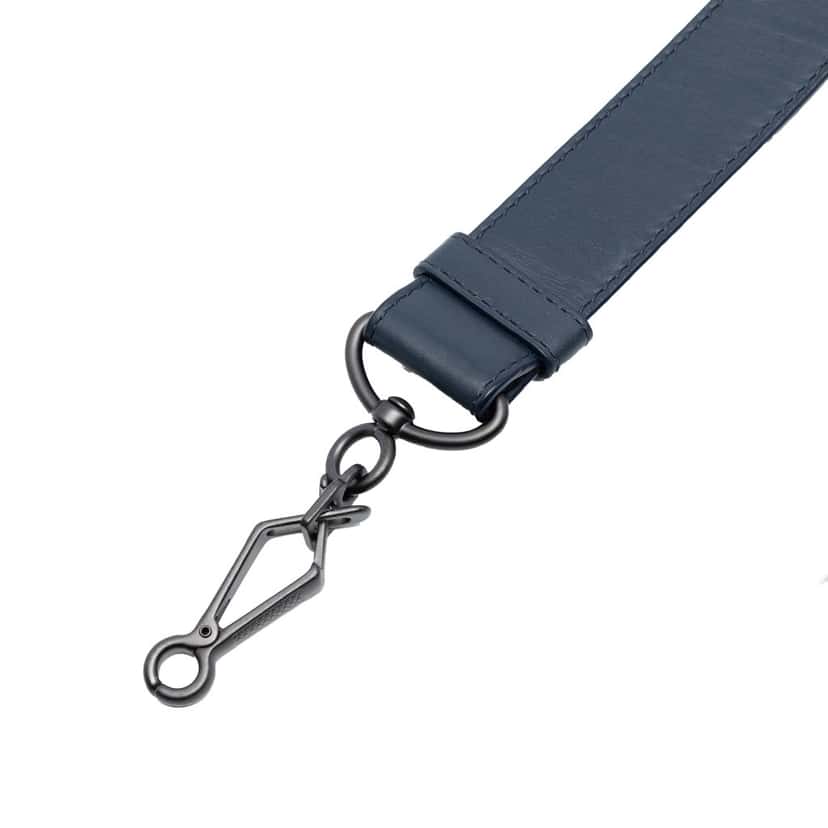 Bottega Veneta Leather Bag Strap Blue Leather Very good condition - Back View
