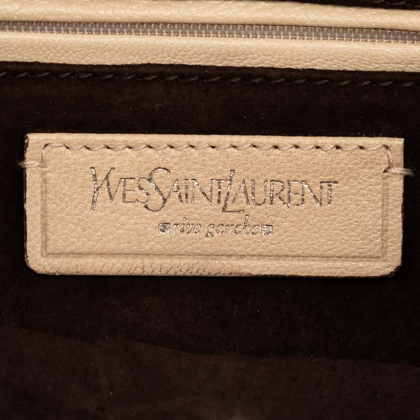 Saint Laurent Leather Nadja Rose Flap Bag Brown Leather Very good condition - Box View