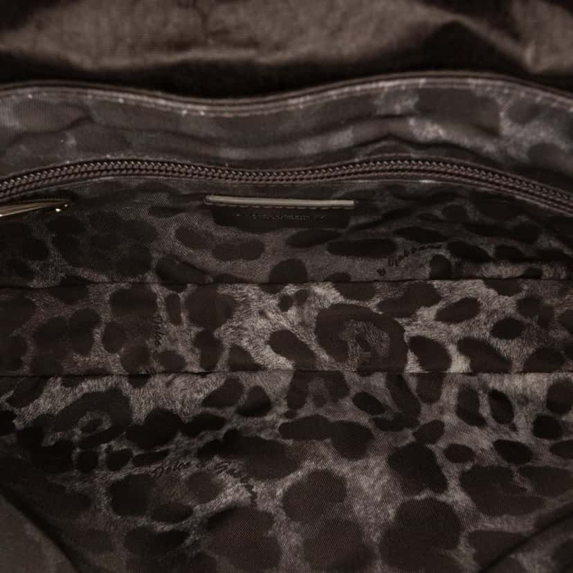 Dolce & Gabbana Nylon Logo Plaque Messenger Bag Black Very good condition - Model View