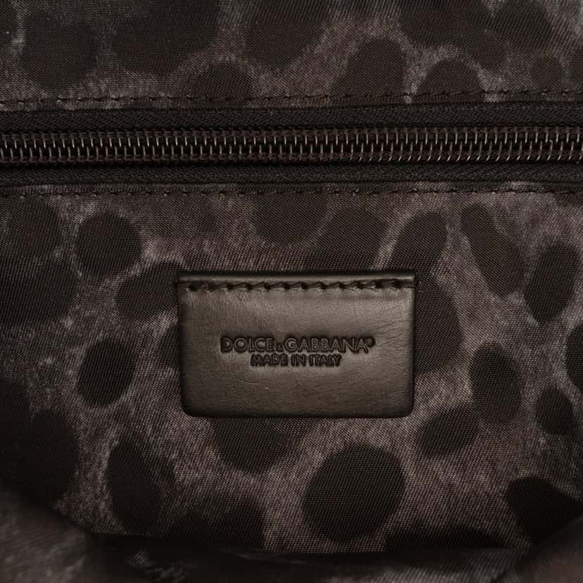 Dolce & Gabbana Nylon Logo Plaque Messenger Bag Black Very good condition - Box View