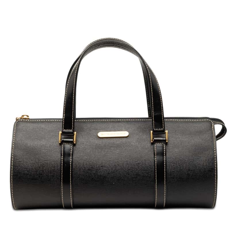 Burberry Leather Handbag Black Leather Very good condition - Front View