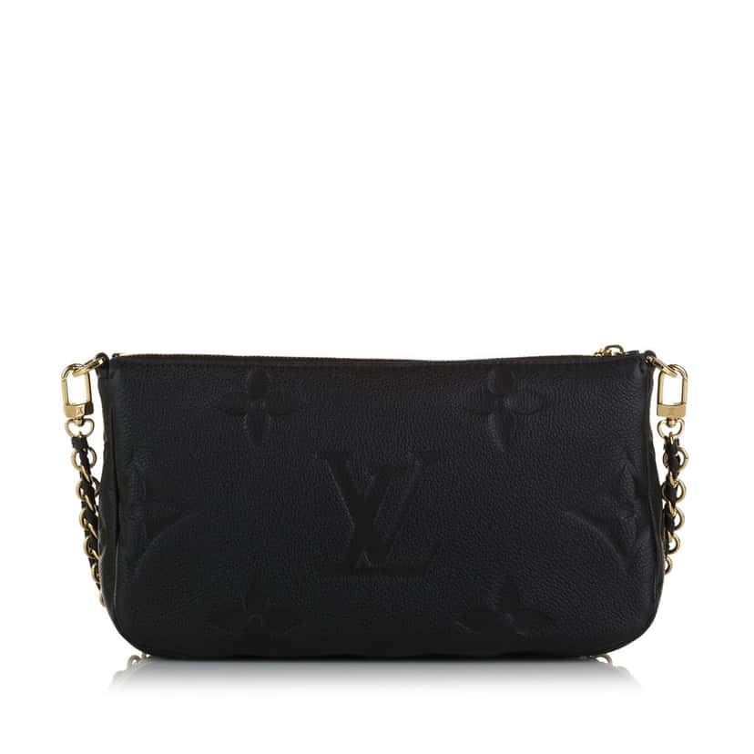 Louis Vuitton Monogram Empriente Bicolor Pochette Felicie Black Leather Very good condition - Inside View