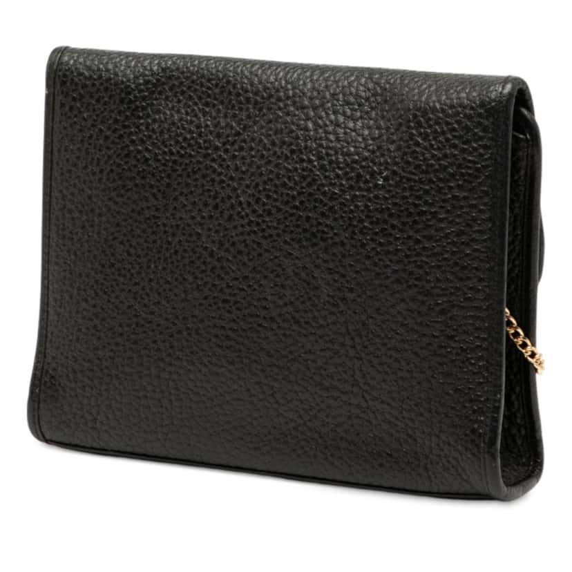 Dior Leather Chain Crossbody Black Leather Very good condition - Back View