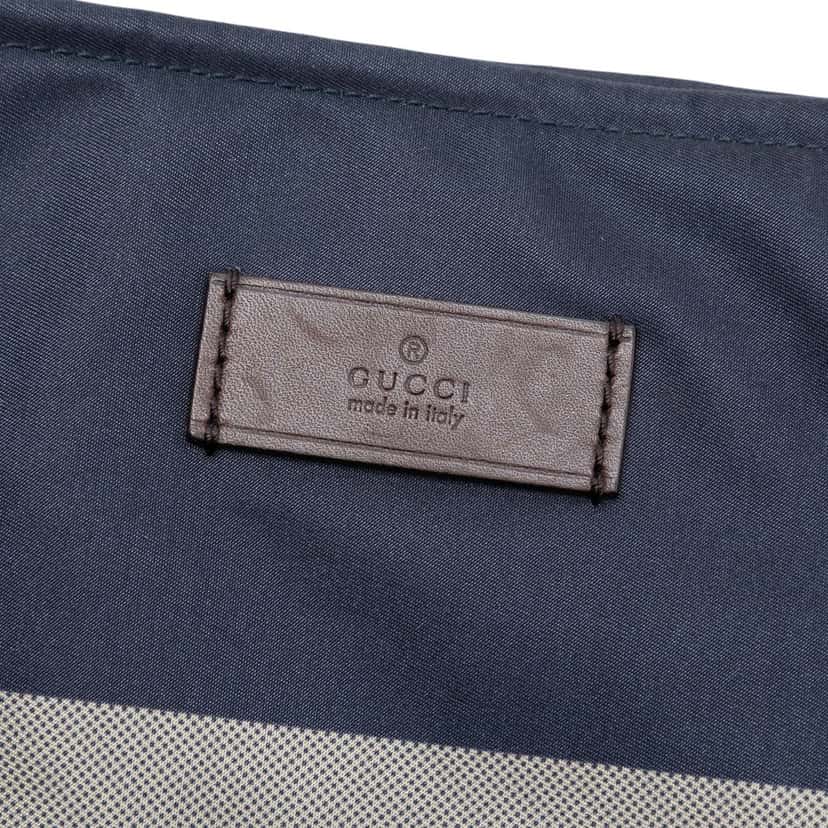 Gucci Diamante Nylon Web Crossbody Blue Very good condition - Box View