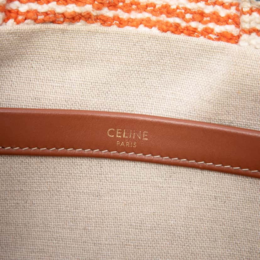 Celine Small Canvas Cabas Thais Satchel Beige Very good condition - Box View